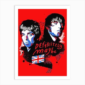 oasis brit pop band music 10 Art Print