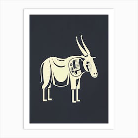 White Oxen Art Print