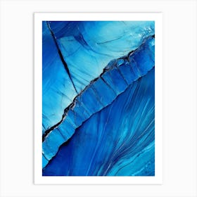 Abstract Blue Painting Art Art Print