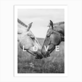 Wild Horse Love Art Print