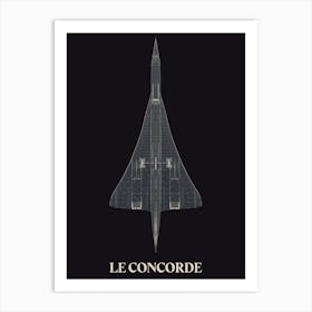 Vehicule Collection Concorde Dark Art Print