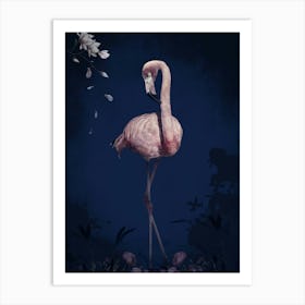 Pink Flamingo Art Print