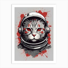 Cat In Space Art Print