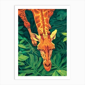 Giraffe In The Jungle 21 Art Print