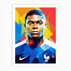 France Soccer Player 1 Art Print