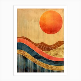 Sunrise Pattern Art Print