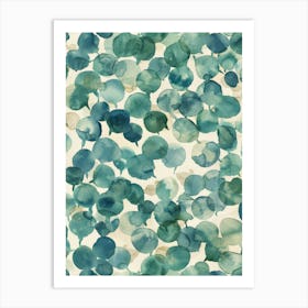 Watercolour Bubbles Art Print