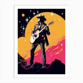 Cowboy rocks Art Print