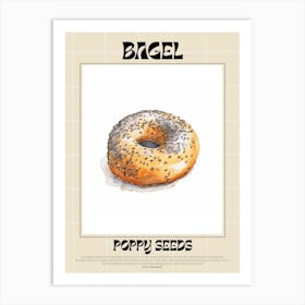 Poppy Seeds Bagel 8 Art Print