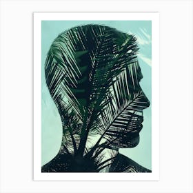 Palm Tree Silhouette Art Print