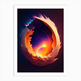 Supernova Comic Space Space Art Print