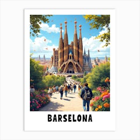 Barcelona Art Print