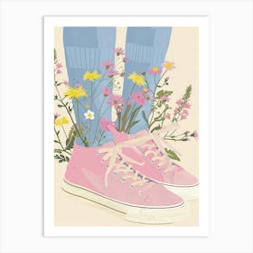 Spring Flowers And Sneakers 6 Art Print