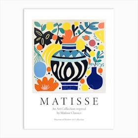 Floral Vase 2 The Matisse Inspired Art Collection Poster Art Print