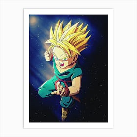 Light Of Heroes ― Kids Trunks Super Saiyan Art Print