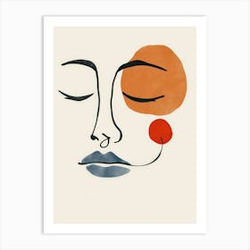 Face Of A Woman 37 Art Print