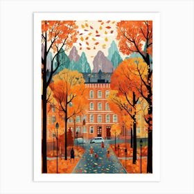 Helsinki In Autumn Fall Travel Art 2 Art Print