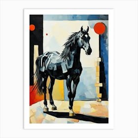 Black Horse Art Print