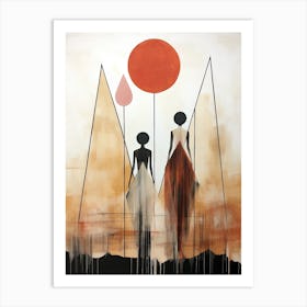 Spirit Of The Nomads, Boho Art Style Art Print