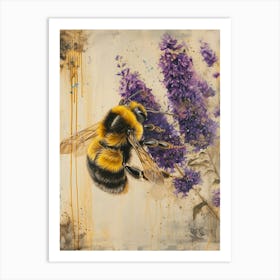 Andrena Bee Storybook Illustration 26 Art Print