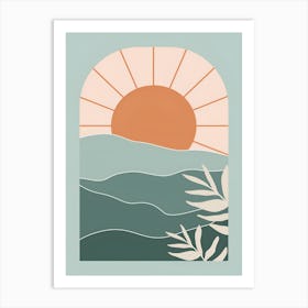 Sunrise Over The Ocean 1 Art Print