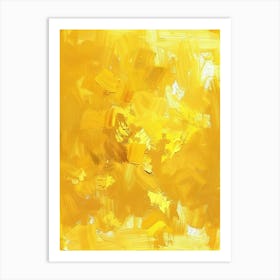 Abstract Yellow Painting Art Print