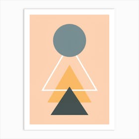 Abstract Triangles 1 Art Print