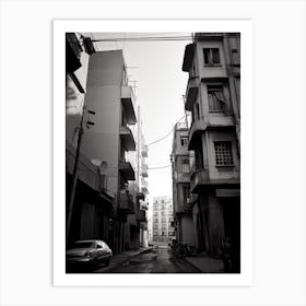Beirut, Lebanon, Mediterranean Black And White Photography Analogue 8 Art Print