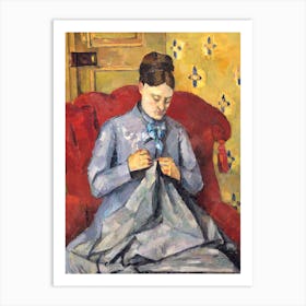 Artist S Wife (1877), Paul Cézanne) Art Print