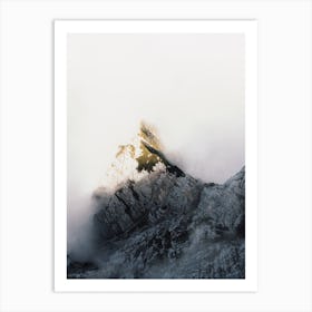 Foggy Mountain Views Art Print