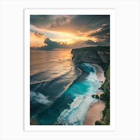 Sunset In Bali Art Print