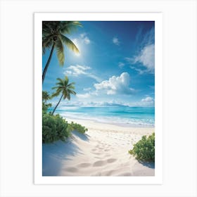 Beach Scene Art Print