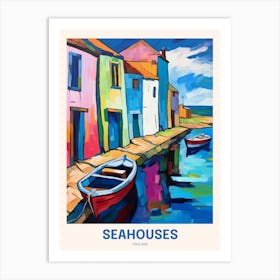 Seahouses England 5 Uk Travel Poster Art Print