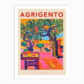 Agrigento Italia Travel Poster Art Print