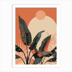 Banana Leaves In The Sun 1 Art Print