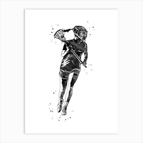 Lacrosse Player Girl 2 Art Print