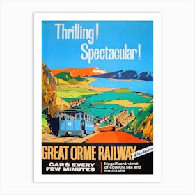 Great Orme Tramway, Wales Art Print