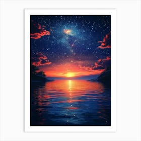 Starry Night Sky 13 Art Print