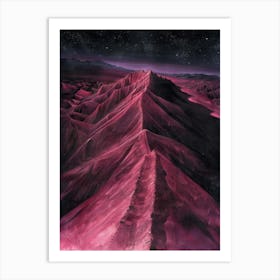 'Pink Mountain' Art Print