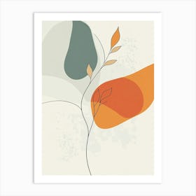 Abstract Leaves 1 Art Print