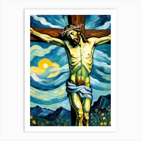 Jesus On The Cross 2 Art Print