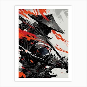 Shadow Of The Samurai Art Print