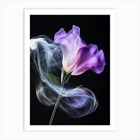 Flower With Smoke Art Print