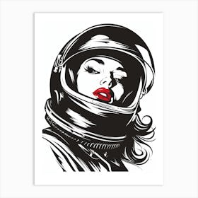 Woman In Space 2 Art Print