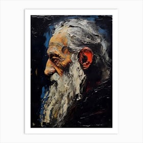 Portrait Of An Old Man Art Print