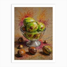 Pistachio Nuts Art Print