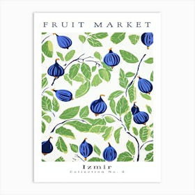 Fig Fruit Poster Gift Izmir Art Print