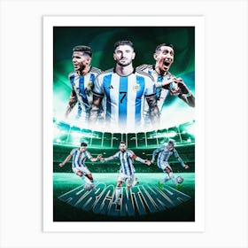 Argentina Football Poster Art Print