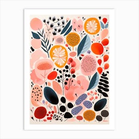 Abstract Matisse-style Floral Art Print Art Print