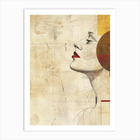 Woman'S Face 110 Art Print